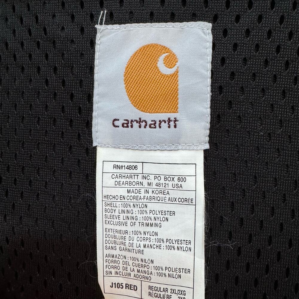 Carhartt TwoTone HighCollar Colorblock Jacket Nylon Urban Utility Streetwear 2XL - Picture 14 of 16